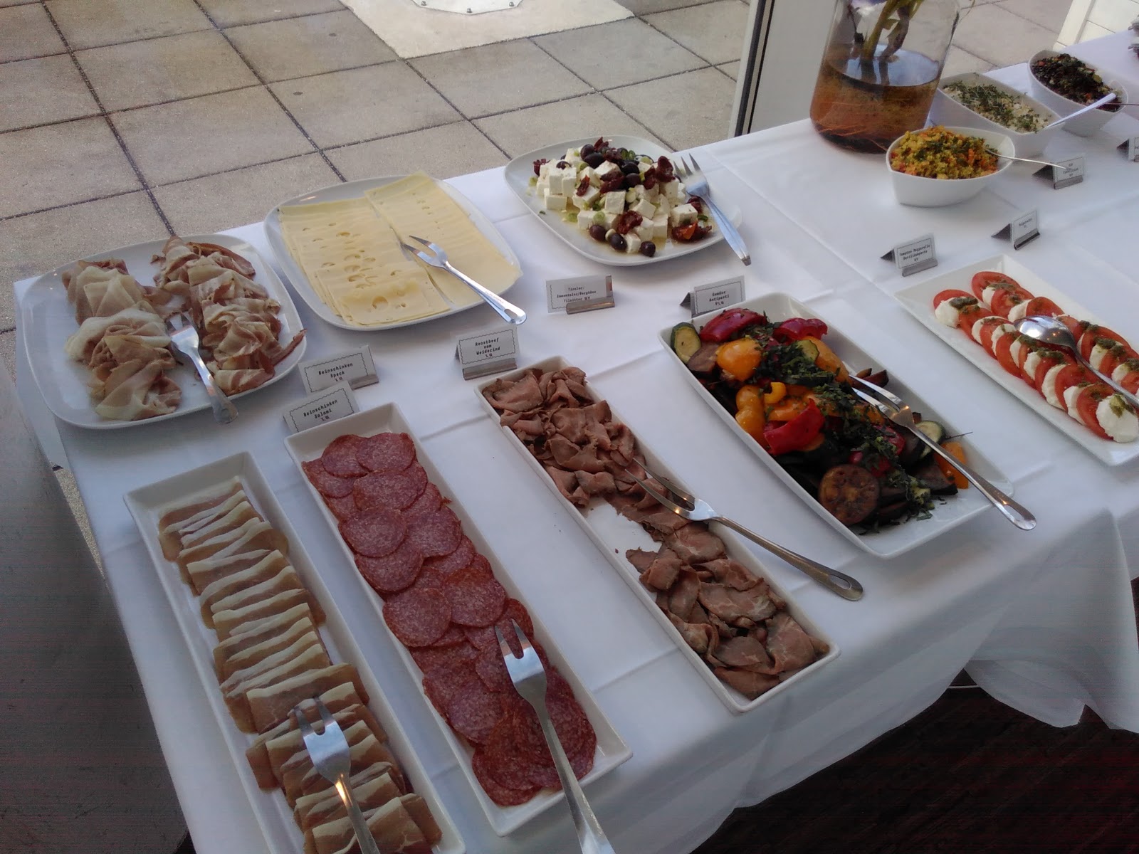 60er Jahreessen Buffet