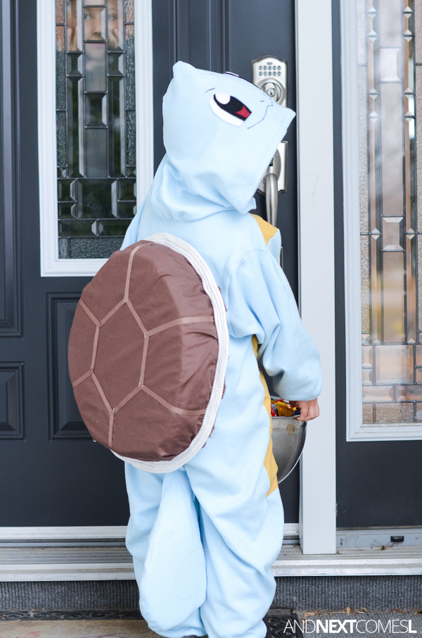 baby in squirtle costume