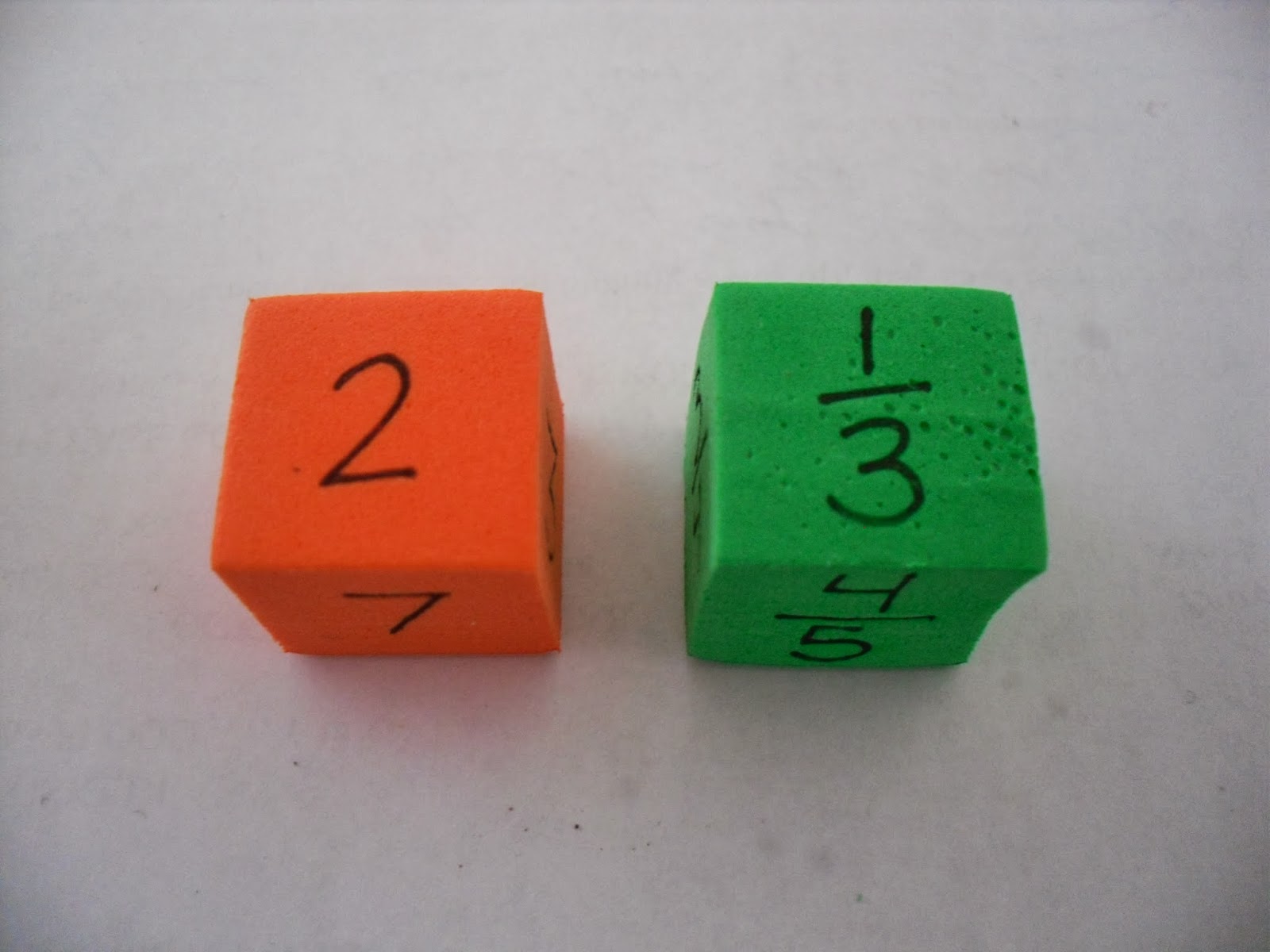 Teaching Math by Hart: DIY Dice - Idea #2