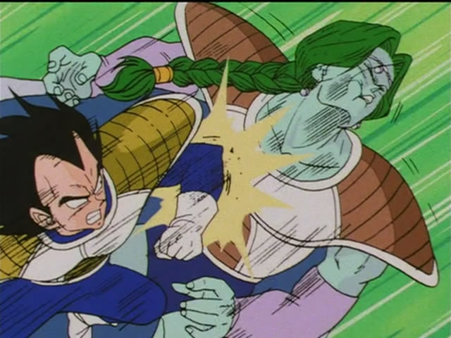 Zarbon Catches Vegeta Vs Escaping Successfully