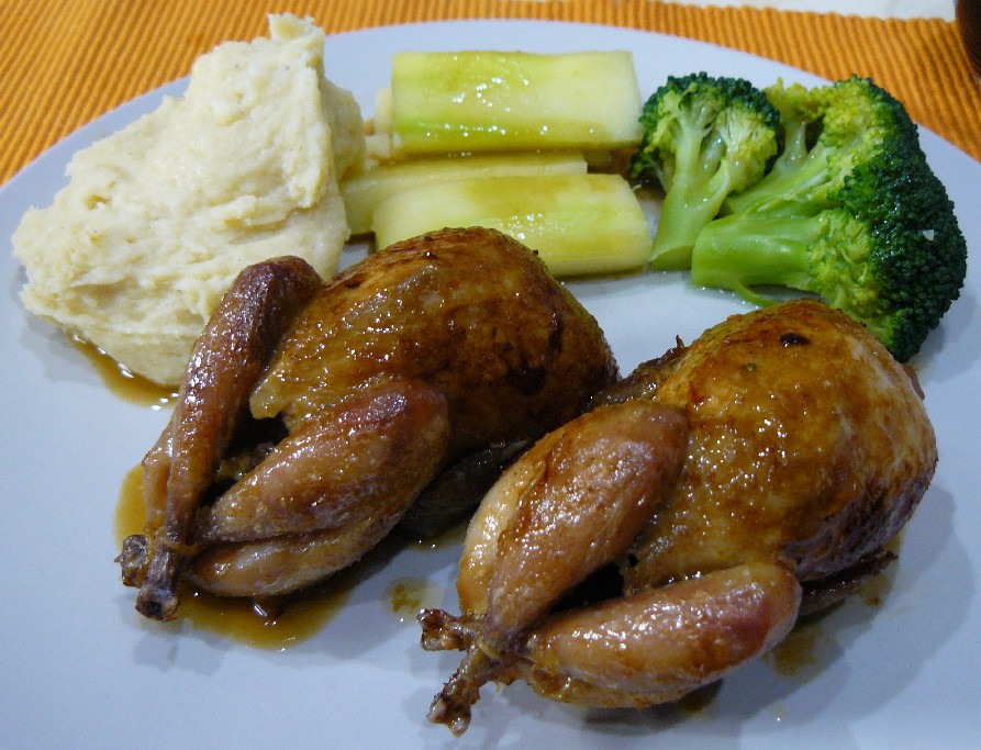 Outras Comidas: Codornizes no Forno ao Limão