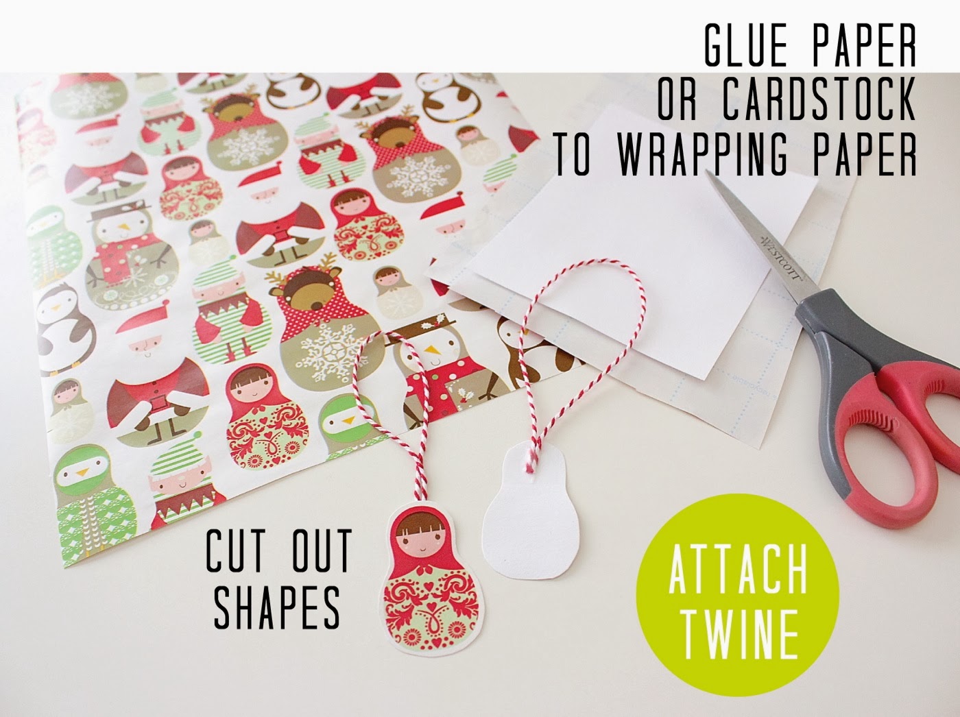 Making Cards and Tags with Wrapping Paper 