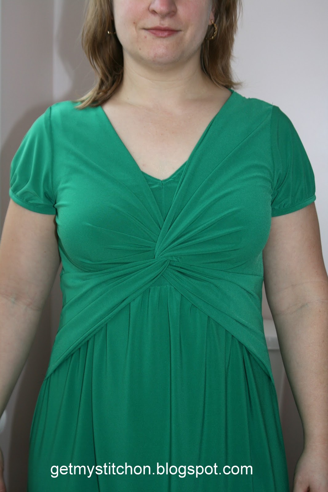 Get My Stitch On But Not a Real Green Dress, that's Cruel!