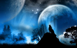 wallpapers themes galaxy pc 3d them mobile moon background xp desktop wolf forest backgrounds moonlight walls night xp7 wolves howling