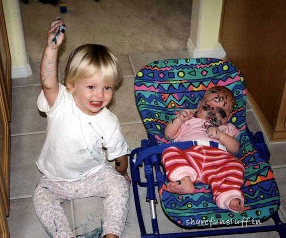 babies doing funny stuff