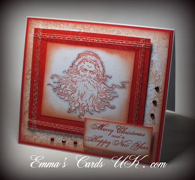 Visible Image Christmas stamps Vintatge Santa