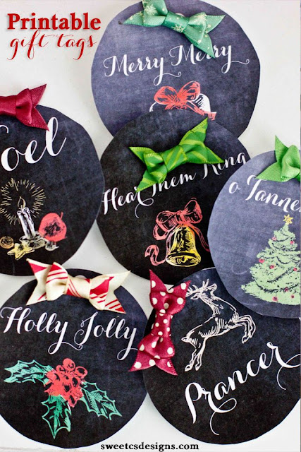 Christmas Chalkboard Gift Tags