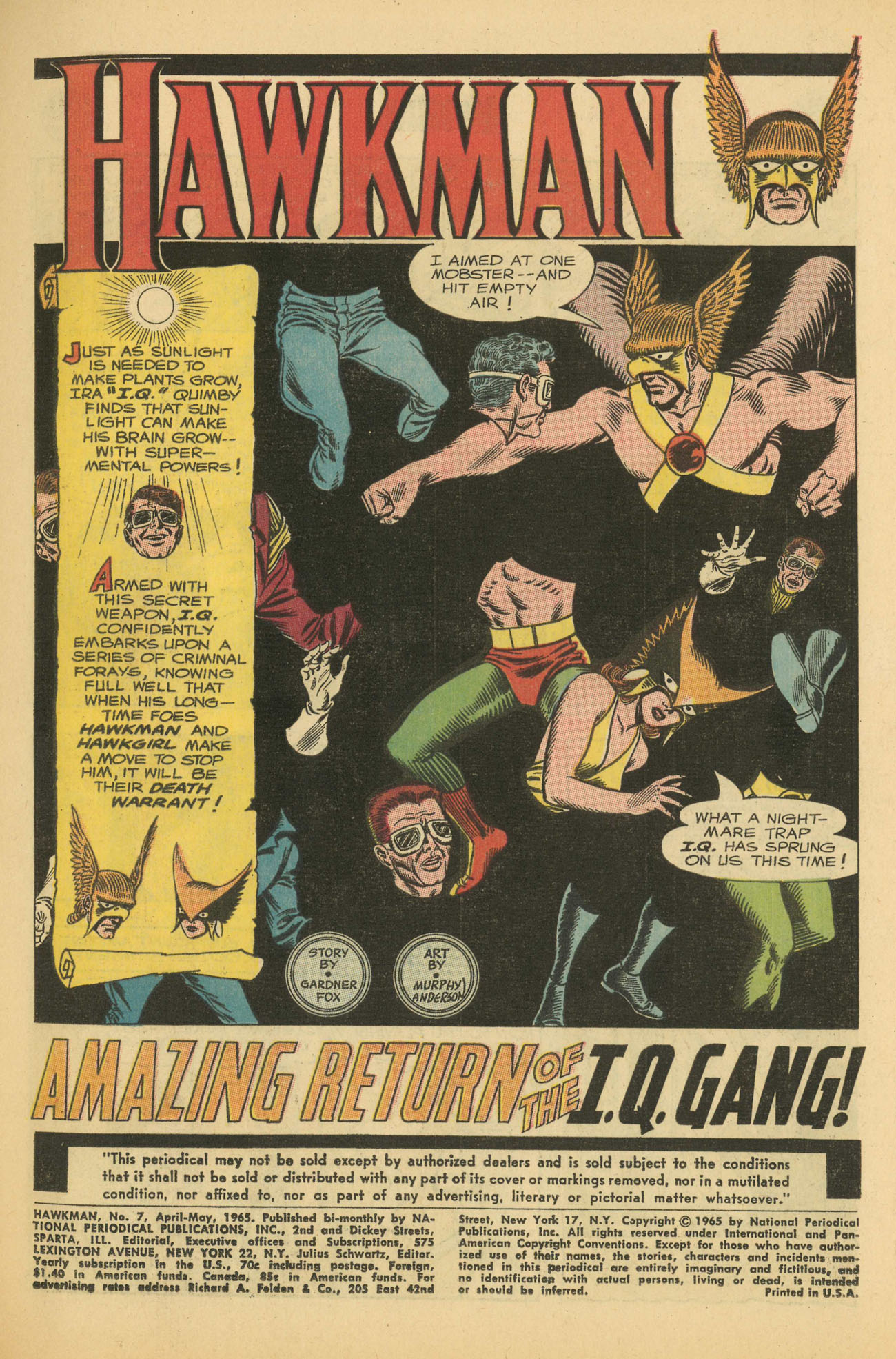 Read online Hawkman (1964) comic -  Issue #7 - 3