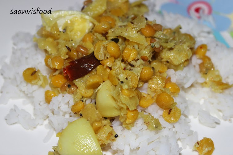 Saanvis food Senagapappu Cabbage Kura / Chana dal Cabbage Curry