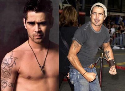 Choosing Tattoo: Celebrity Colin Farrell Tattoo Pictures