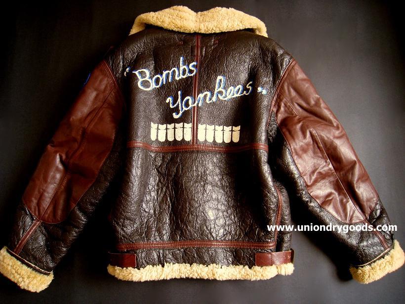 Vintage B3 Leather Bomber Jacket WW2 1940's Two-tone color scheme by ...