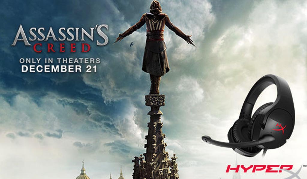 Buy any HyperX products win an Assasins Creed Movie Trip at Tokyo