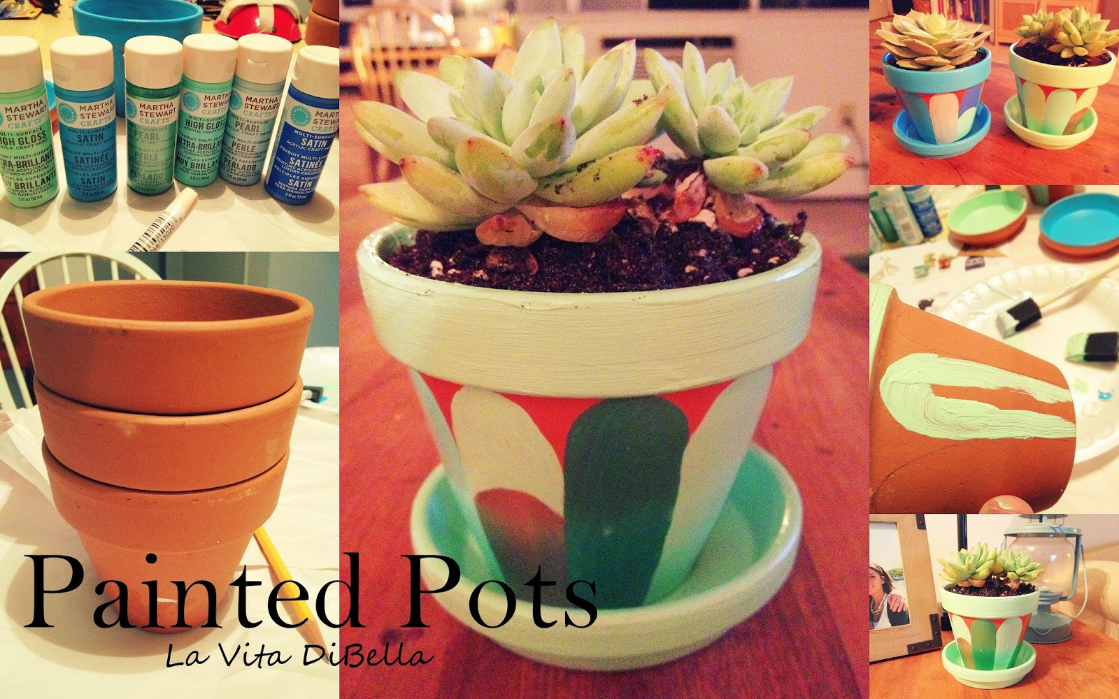 La Vita DiBella: Painted Terracotta Pots