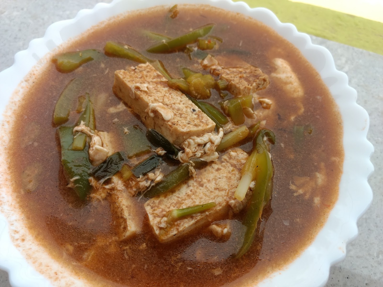 Tofu soup Protein packed soup