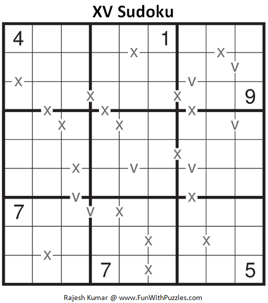 XV Sudoku (Fun With Sudoku #149)