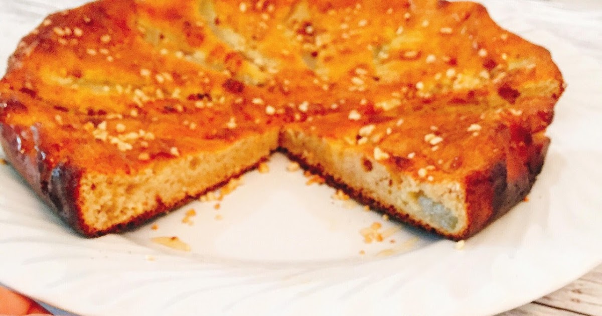 Einfacher Birnen-Nuss-Kuchen