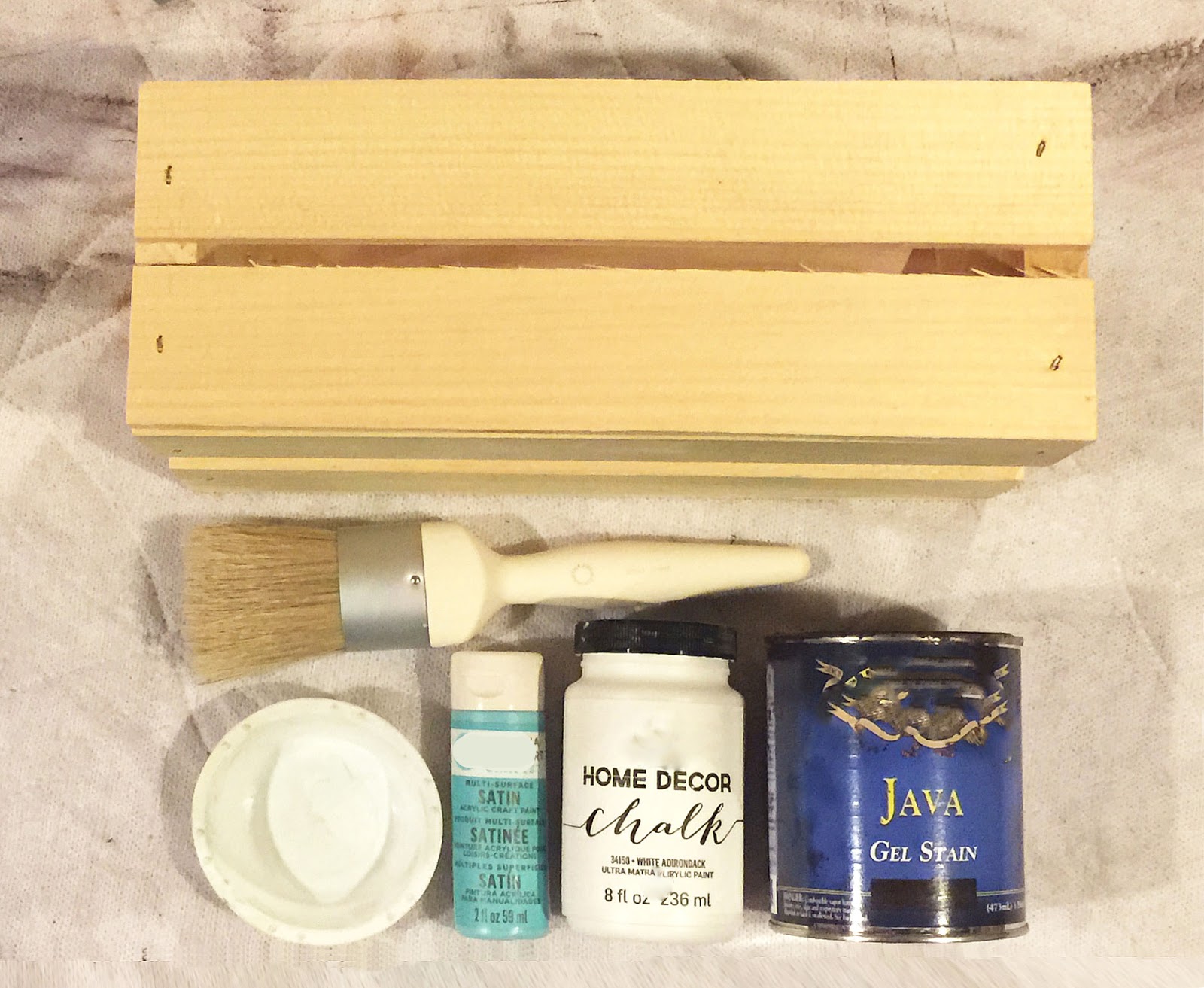 365 Designs DIY Rustic Crate Bath Tissue Holder