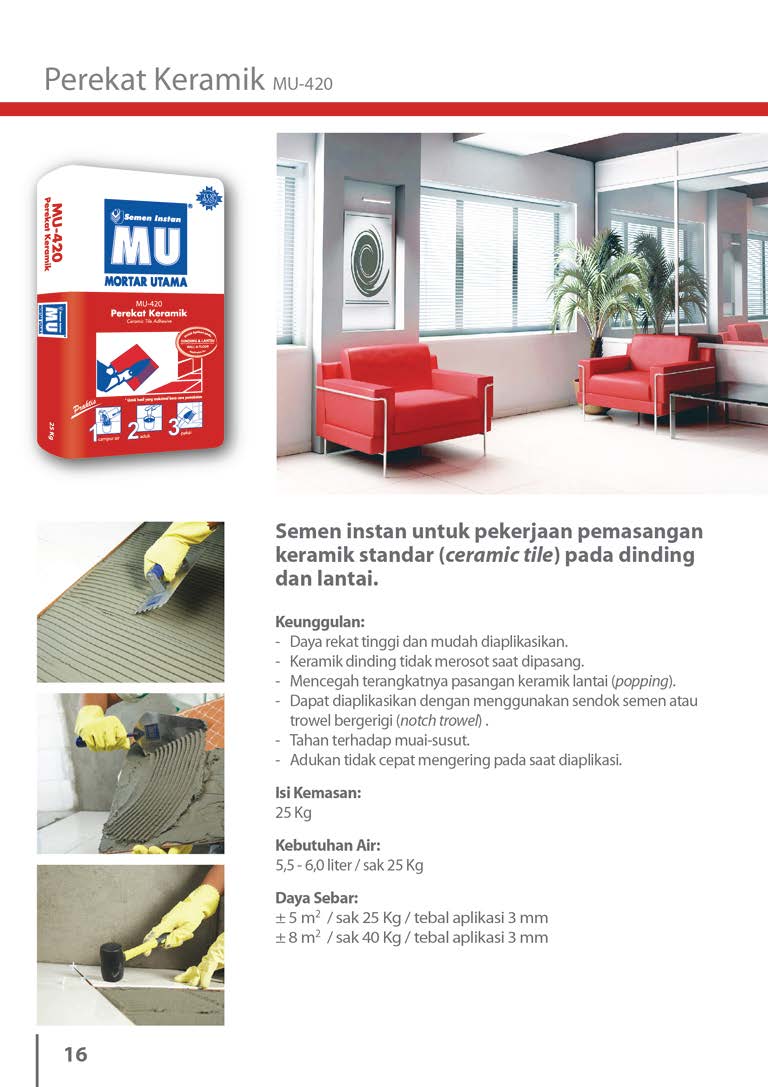 Brosur Semen Instan MUMortar Utama