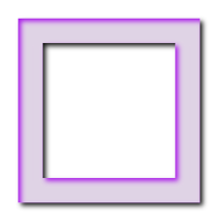 Moldura quadrada lilás - criação Blog PNG-Free