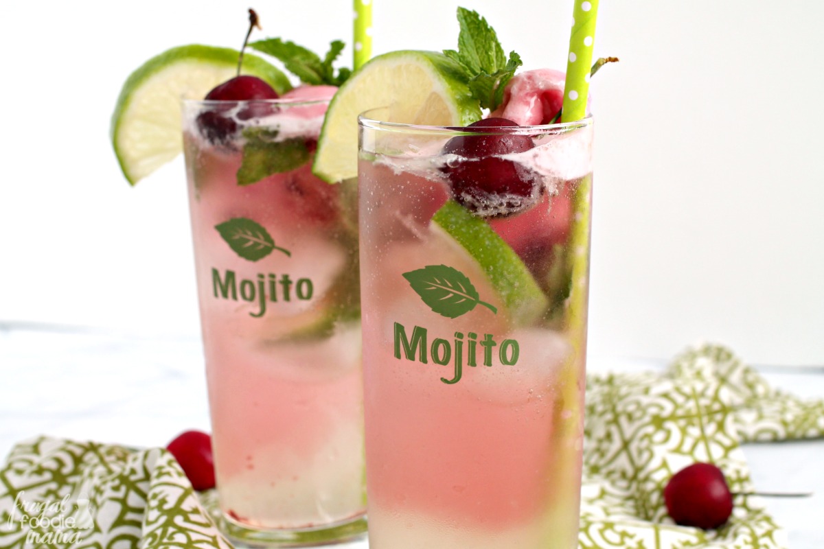 Cherry Limeade Mojito Floats 