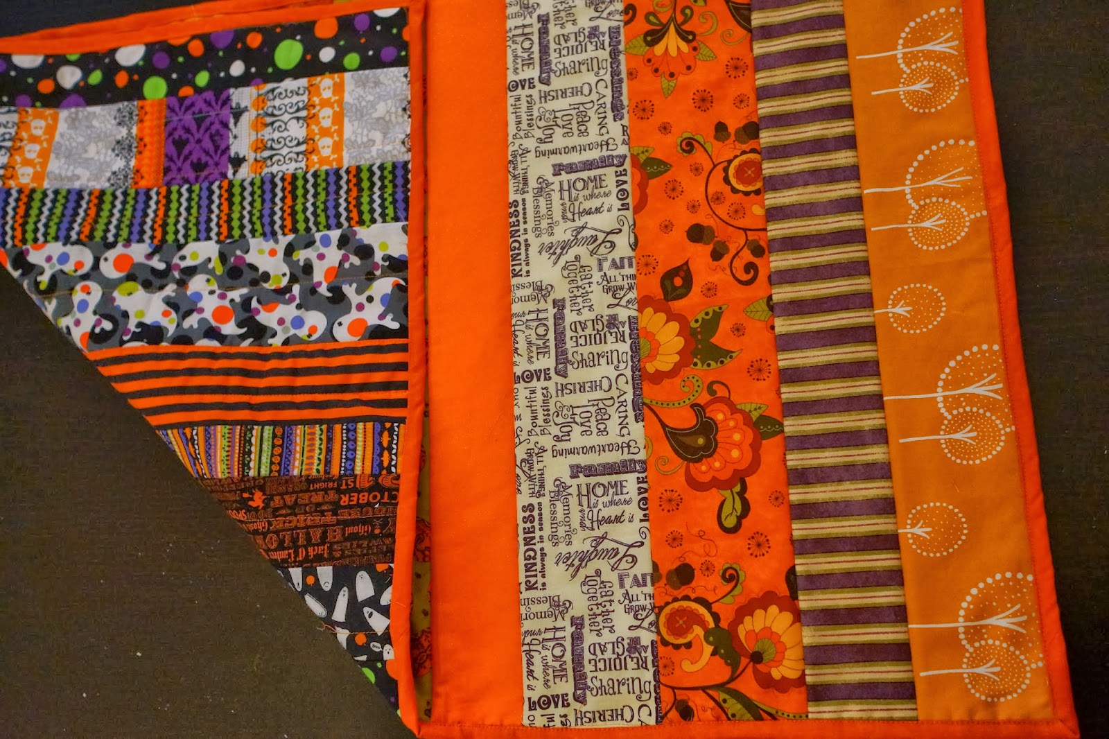 Lo, Ray, & Me: Reversible Fall Table Runner