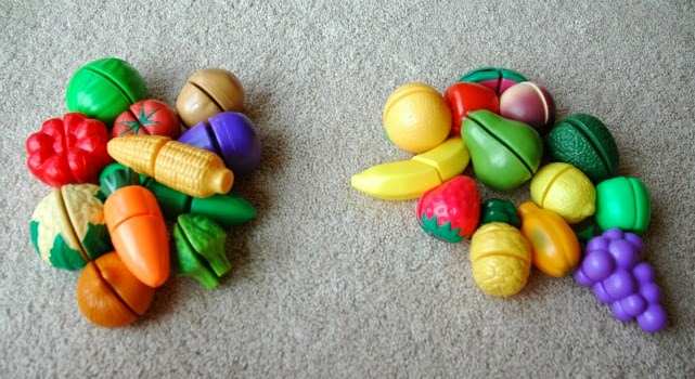 Fruit and Vegetable Sorting, for Preschool