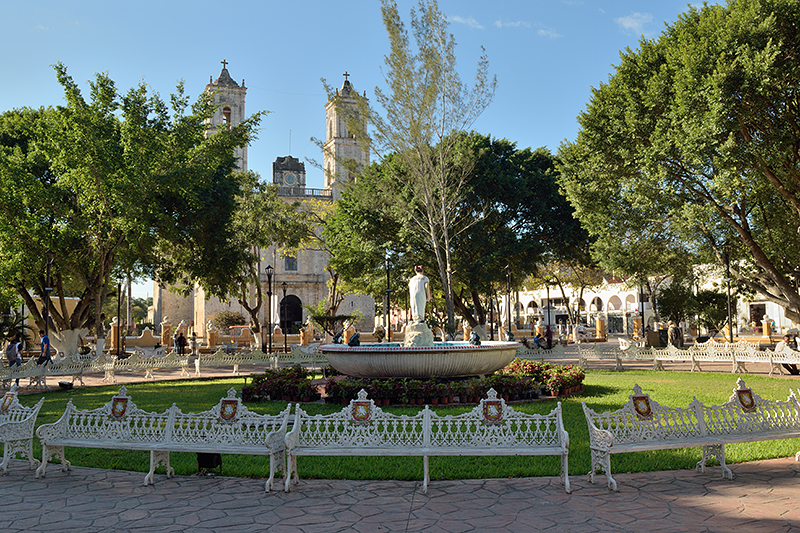 La plaza centrale de Valladolid