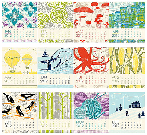 classic • casual • home: Organize 2012: Calendars With Style