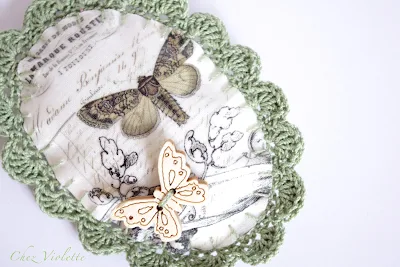 lace romantic brooch by Chez Violette