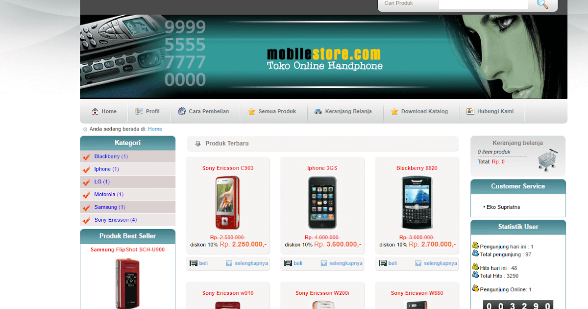 Download Source Code Toko Online Handphone EKO NYONTEK Download Source Code Toko Online Handphone EKO NYONTEK