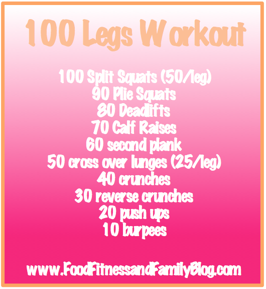Health, Food and Fitness : Workouts for your legs