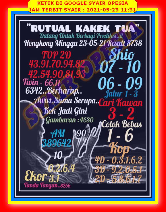 Syair Harian Hk 23 Mei 2021 Kode Syair Sgp Hk Sd Motesia