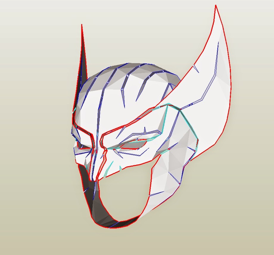 Dali-Lomo: X-Men Wolverine Costume Mask/Cowl DIY - Cardboard (with