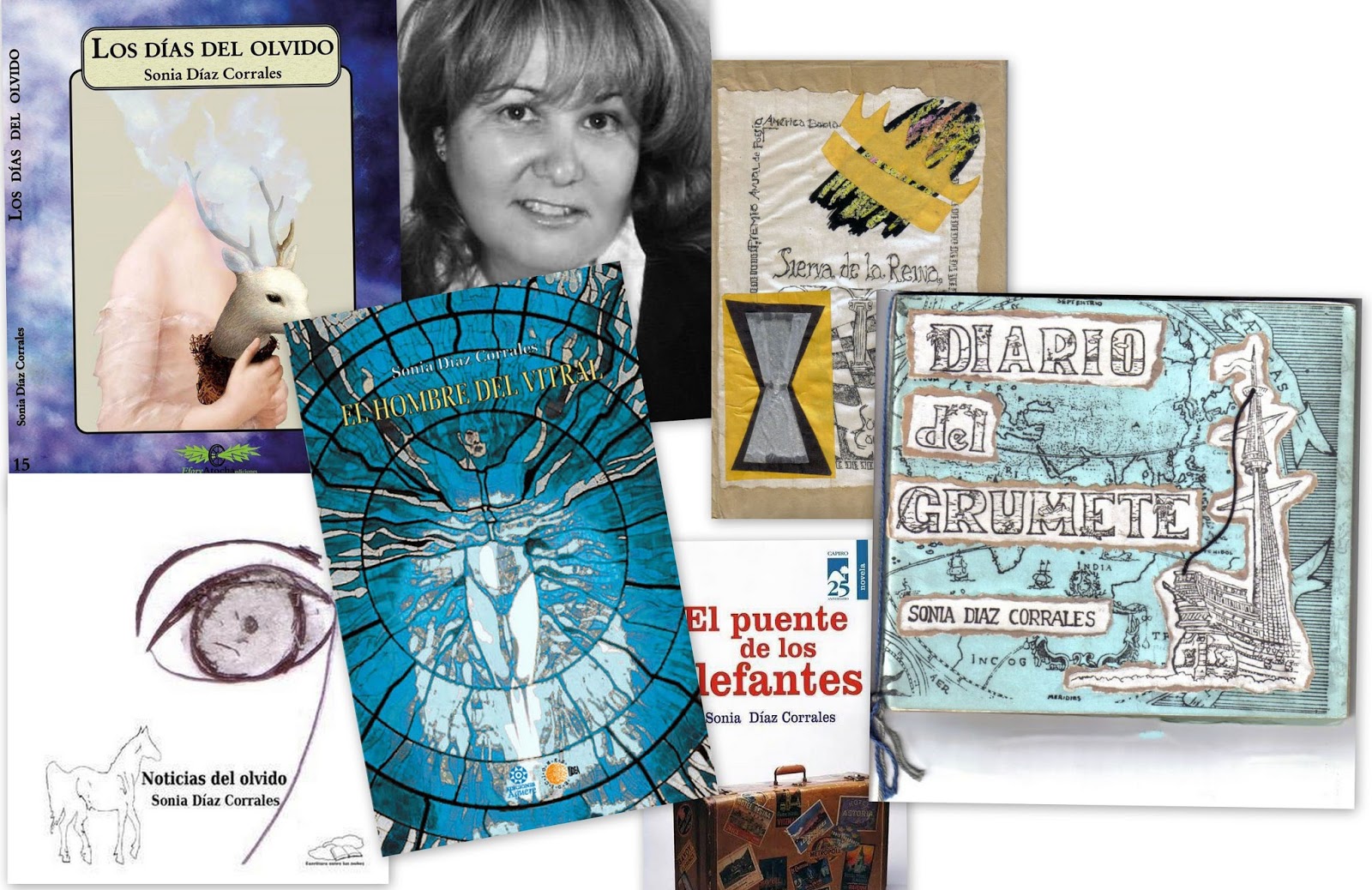 grafoscopio SONIA DIAZ CORRALES LOS DÍAS DEL OLVIDO (ANTOLOGÍA POÉTICA)