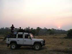 Sunset over Cambodia