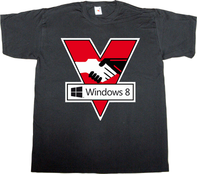 microsoft windows 8 big brother george orwell t-shirt ephemeral-t-shirts