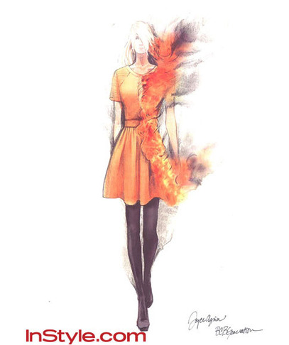 Liz Blair's Art, Design, and Fashion: Katniss Everdeen Drawings by ...