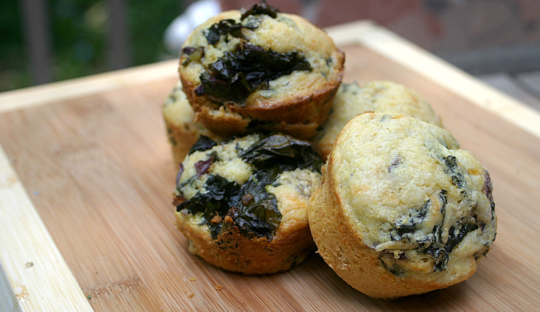 Kale Red Onion Corn Muffins Recipe VeggieConverter