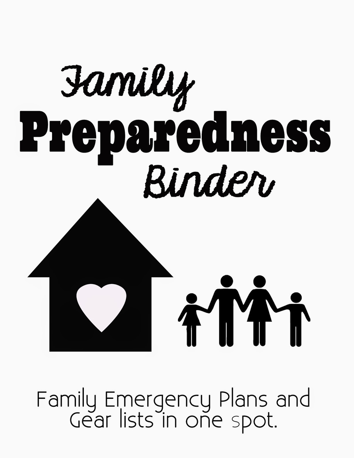 Family Preparedness Binder Information