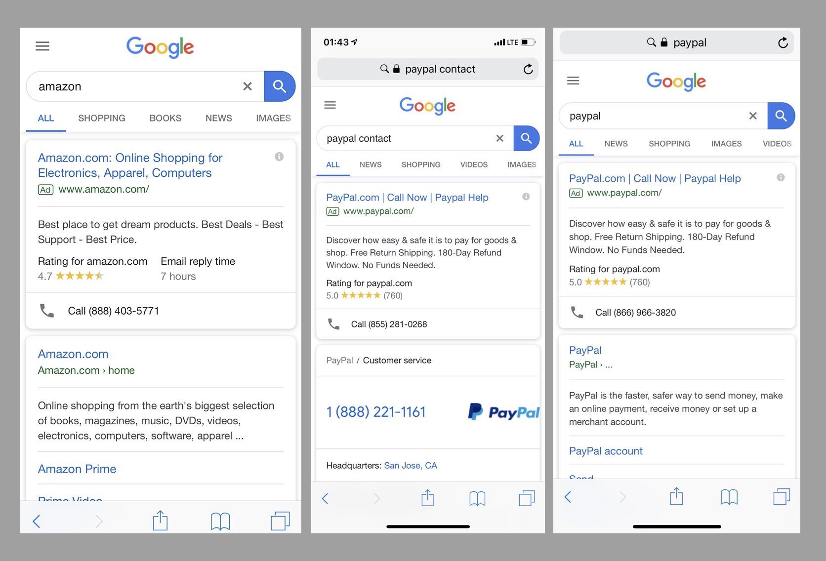Scammers Get Hold Of Paypal And Amazon Clients Through Google Search Ads Digital Information World