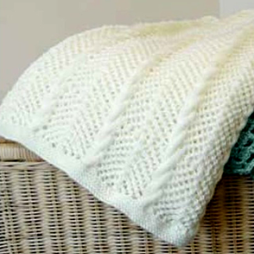 Beautiful Skills Crochet Knitting Quilting Blanket in Bernat Satin