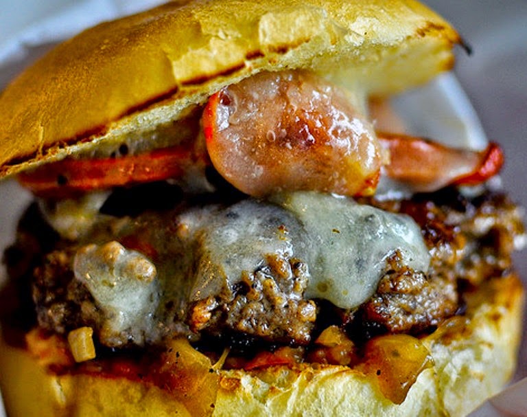 "An extremely flavorful Spanish style burger made from beef and Spanish