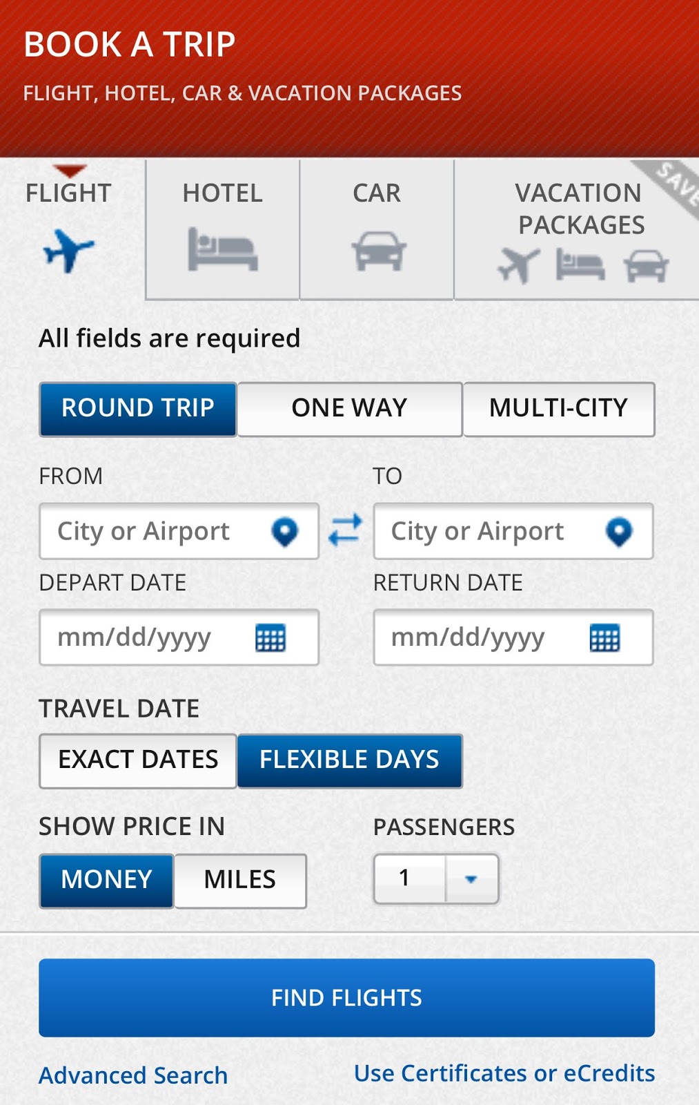 Planning an Airplane Flight
