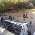 Volcadura de autobús de pasajeros en la 57 deja siete muertos