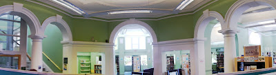 Hove Library, UK - central space