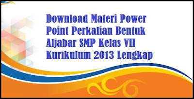 Ppt Bentuk Aljabar Smp Kelas 7 Berbagi Bentuk Penting