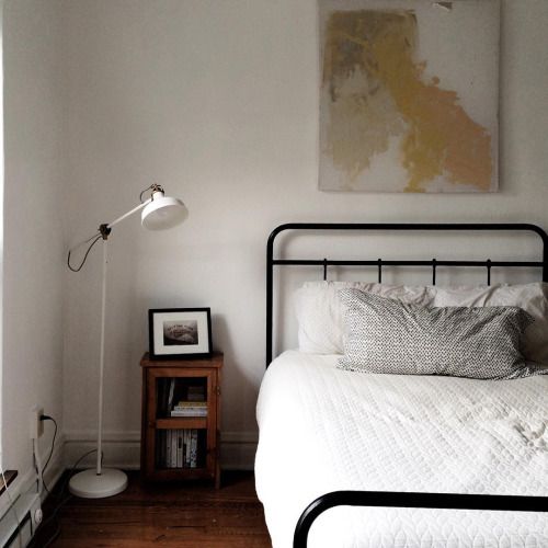 Slow living minimal rustic bedroom - found on Hello Lovely Studio