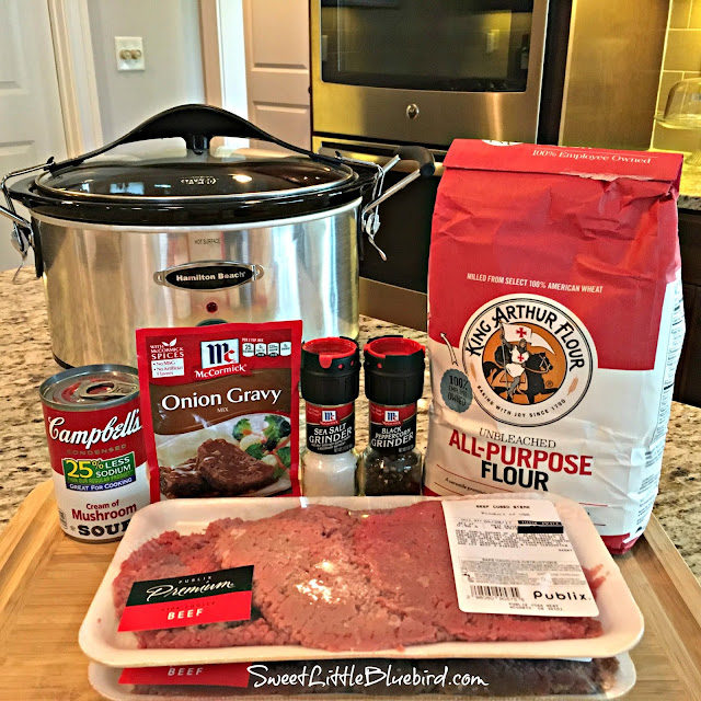 Sweet Little Bluebird Slow Cooker Cube Steak and Gravy (Quick & Easy)