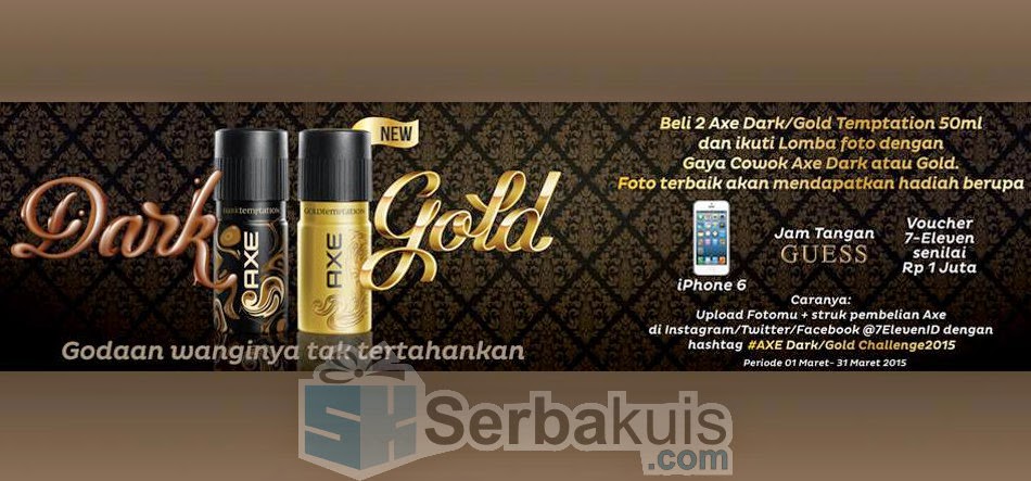 Kontes Selfie Axe Dark/Gold Challenge Berhadiah iPhone 6