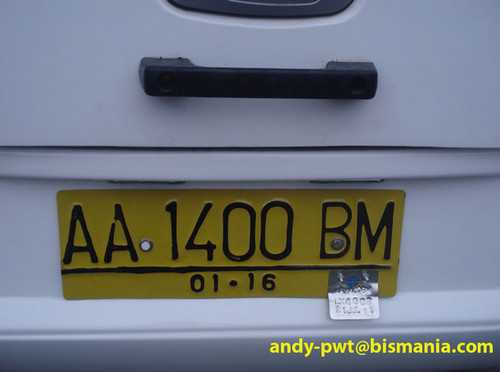 Aturan Penggunaan Plat Kuning